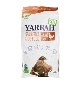 Hond graanvrij brokken van Yarrah, 4 x 2 kg